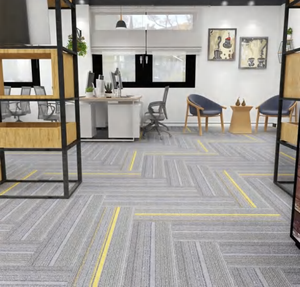 Dalles de moquette en PP écologiques pour usage commercial, design moderne pour les locaux d'entreprise et de bureaux - Product Image 6