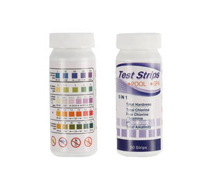 Kit de test 5 en 1 <span class=keywords><strong>bandelettes</strong></span> de test chimique testeur de kit de <span class=keywords><strong>bandelettes</strong></span> pour chore pH durete alcalinite - Product Image 2