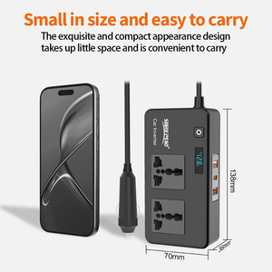 Biến tần ô tô sóng sin biến đổi 12V sang 220V, tích hợp sạc laptop USB, công suất 200W - Product Image 5