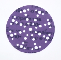 MOPAI M775L Mor Seramik Aşındırıcı Disk 125mm 6 Delikli Cırtlı Orta Sertlikte Yüksek Verimli Islak/Kuru OEM Araba Cilalama İçin