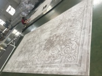 Tapis fait main à rayures ondulées irrégulières, grand tapis multicolore pour salon, tapis arc-en-ciel pour enfants, tapis en laine et acrylique tufté à la main en 3D