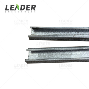 Accessoire pour serre agricole, bâche, filet anti-insectes, <span class=keywords><strong>fixation</strong></span> de film, profil en U en acier galvanisé 0,7 avec fil ondulé - Product Image 6