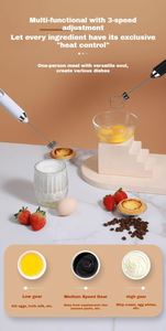 <b>Mini</b> Electric Milk Frother Suitable for Baking Blender Coffee Milk Frother - Product Image 2