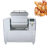 Pétrin automatique pour boulangerie commerciale, mélangeur à pâte en acier inoxydable 304 pour les usines alimentaires de farine de blé/de maïs, haute productivité