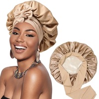 Bonnet de nuit en satin double couche réversible pour femmes, doux, confortable, respirant, respectueux de la peau, vente en gros personnalisée
