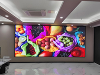Mur vidéo LED commercial intérieur 1000 cd, panneau d'affichage numérique sans soudure ultra-lumineux, affichage géré par réseau SNMP pour salle de conférence