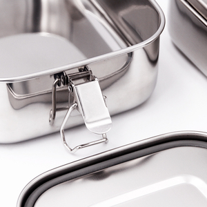 Portable BPA Free 304 Stainless Steel <strong>3</strong>-Compartment Eco-Friendly Reusable Kids Bento Lunch Box Large Capacity Snacks <strong>Storage</strong> - Product Image 5