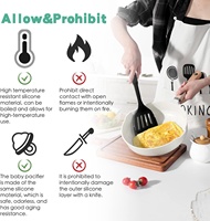 Ensemble d'outils de cuisine en silicone, 5 pièces