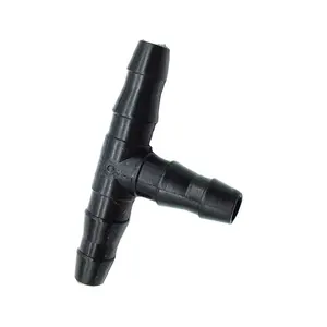 Conector en T de plástico para manguera de lengüeta, 3mm, 4mm, 8mm, 10mm, 13,5mm, tubo de junta de manguera de 3 vías, en forma de accesorios de tubería T, 10 Uds.