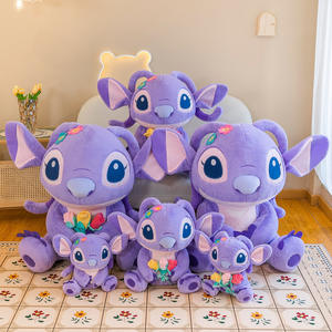 Disney Kawaii Stitch Plush Toy Stuffed Animals Doll Cartoon Cute Sofa  Sleeping Soft Pillow Room Decor Anime Peluche Gift