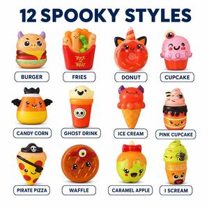 Set de Squishies de Comida de Halloween al por Mayor, de Espuma PU de Rebote Lento, Kawaii, con Formas de Hamburguesa, Pizza y Donut, Juguete Antiestrés Fidget, Regalo a Granel para Fiestas JK - Product Image 5