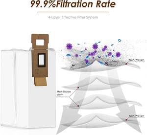 Sac à poussière de remplacement pour <span class=keywords><strong>Roborock</strong></span> <span class=keywords><strong>S7</strong></span> T7S T7 Plus / T7S Plus 3L grande capacité vide automatique Robot aspirateur pièces de rechange accessoires - Product Image 5