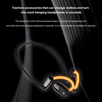 Casque de sport sans fil Miniso M99 BT5.4 Conception montée sur l'oreille Appel amélioré Lumière HD Écouteurs TWS sans suppression de bruit