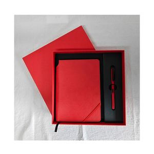 Juego de Cuadernos A5 de Negocios de Alta Gama Personalizados, Creativos y Sencillos, de Color Sólido, 100 Hojas con Páginas Interiores Impresas, Caja de Regalo - Product Image 3