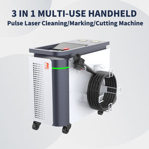 جهاز تنظيف بالليزر النبضي <span class=keywords><strong>3</strong></span> في 1 بقوة 300 واط مبرد بالهواء متعدد الوظائف لإزالة الصدأ والنقش والقطع للفولاذ المقاوم للصدأ والخشب والحجر والألومنيوم - Product Image 2