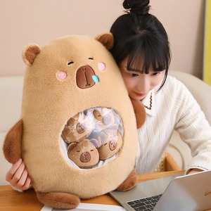 Capybara Bag Cartoon Newt Animal Squishy Mini Dolls <b>Plush</b> Pillow Office Nap Food Snack Plushie Peluche Gift <b>Plush</b> <b>Toy</b> - Product Image 3