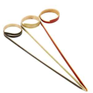 Bambus Sinh Thái Thân Thiện Phân Hủy Sinh Học Dùng Một Lần BBQ Xiên Tre Knocks Tre Vòng Lặp Xiên Cho Trang Trí Đảng - Product Image 4