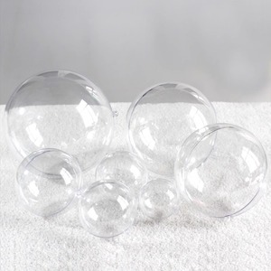 Transparent Plastic Hollow <b>Sphere</b> Round Hanging Christmas <b>Ball</b> Ornament 45 67 81 012 15.6 20cm Acrylic High Quality - Product Image 2
