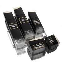 Bouteille en verre cylindrique haut de gamme 120 ml pour soins de la peau, finition mate, diffuseur de parfum 100 ml, flacon d'émulsion 20 g, crème, bouteilles sérigraphiées