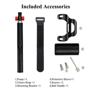 Pompe à vélo PRO STAR, gonfleur CO2, mini pompe portable haute pression 160 PSI en alliage d'aluminium, valves <span class=keywords><strong>Schrader</strong></span>/Presta (françaises/américaines) - Product Image 6