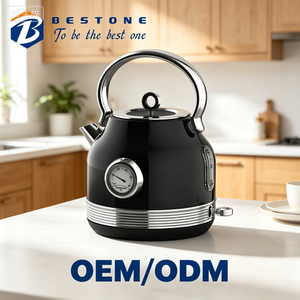 BESTONE Retro Breakfast <b>Set</b> 09 Type Electric Stainless Steel Class Energy Efficient <b>Toaster</b> Kettle Blender Household Appliance - Product Image 2