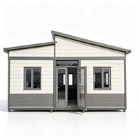 Maison préfabriquée modulaire extensible moderne et élégante avec salle de bain intégrée pour projets hôteliers, scolaires, de villégiature et de camping