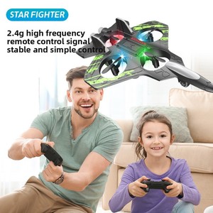 Tàu lượn bay Máy bay trực thăng RC sở thích máy bay phản lực 2.4G diễn viên đóng Thế RC bọt thắp sáng máy bay chiến đấu trẻ em Đồ chơi - Product Image 4