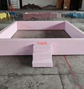 Classique rouge rose jaune <span class=keywords><strong>beige</strong></span> bleu enfants fête équipement d'intérieur événement location de grande 8ft 10ft 16ft soft play ball pit ball pool - Product Image 3