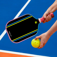 Permukaan Kasar Berlapis Sarang Lebah Tebal 16mm yang Dapat Disesuaikan, Portabel, dan Berbobot Berat untuk Bet Pickleball Serat Karbon T700