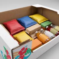 Weihnachtliche Wellpappe-PDQ-Displaybox, Bedruckte Karton-Aufsteller für Kekse, Snacks, Geschenke, Einzelhandel und Großhandel
