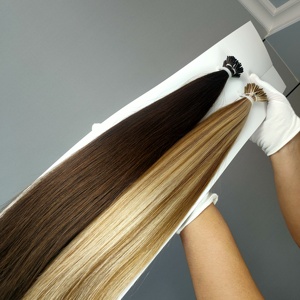 Dragonbeauty Factory 100% Remy Human Hair <b>Russian</b> Hair 10-30 Inches Natural Black Brown Blonde 613 I Tip Human Hair Extensions - Product Image 5