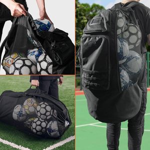 Sac <span class=keywords><strong>à</strong></span> dos de basketball personnalisé avec cordon de serrage pour garçons, sac <span class=keywords><strong>à</strong></span> dos de football pliable, sac de sport avec poche en filet amovible pour ballon, ODM OEM - Product Image 4