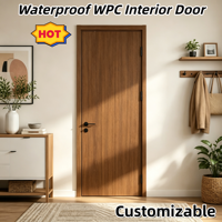 Porte intérieure en composite bois-plastique (WPC) résistante aux termites, imperméable et à double protection, non déformable