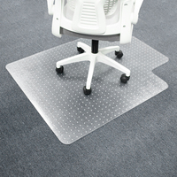 Tapis de chaise moderne en PVC lavable et rembourré pour sols moquettés, usage bureau et domicile