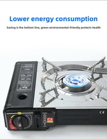 Réchaud de camping portable multifonctionnel à double brûleur en fer, alimenté au butane, pour 3-5 personnes, idéal pour la cuisson sur le terrain – Vente en gros usine
