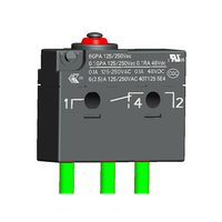 Microinterruptores Serie TTC 193, Botón Sellado con Alta Corriente, Subminiatura, Estándar de Protección IP67, Componentes Electrónicos
