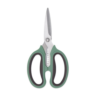 <b>Kitchen</b> <b>Scissors</b> Stainless Steel Greenish Gray Straight Head For Home Use Cutting Meat Fish Bone Shears - Product Image 4