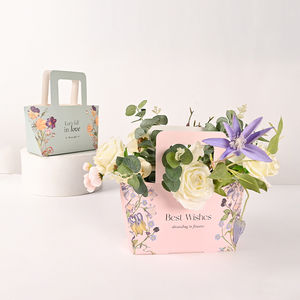 Cartes de mariage de luxe en gros facile à transporter boîtes à <span class=keywords><strong>bouquet</strong></span> de fleurs à impression personnalisée - Product Image 3