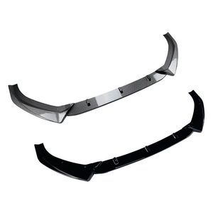 ลิ้นกันชนหน้า Audi A3 S3 8V ปี 2017-2020 รุ่น Sline สีดำเงา ลายคาร์บอนไฟเบอร์ AMP-Z - Product Image 2