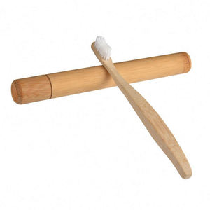 Brosse à dents en bambou pur naturel écologique Brosse à dents portable à cheveux doux Brosses écologiques Outils de nettoyage buccal - Product Image 2