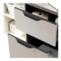 Poignée de meuble en aluminium brossé argenté de conception européenne, à trou unique, réglable, pour armoire, porte de placard, chambre à coucher, cuisine