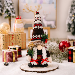 Gnomo Natalizio Senza Volto in Tessuto 28*7cm, Decorazione Natalizia per Casa, Ornamento per Natale, Capodanno 2024 - Product Image 6