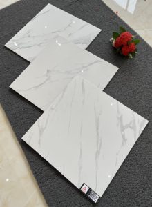 Carreaux de sol en marbre blanc Calacatta de Foshan, <span class=keywords><strong>prix</strong></span> bas au mètre carré, matériaux de construction, carrelage pour salon - Product Image 5