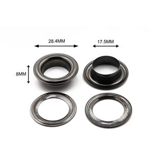 Grommet tedarikçisi 28.4mm dış çap halkalar antika pirinç Metal halka deri çantalar için kuşgözü - Product Image 3