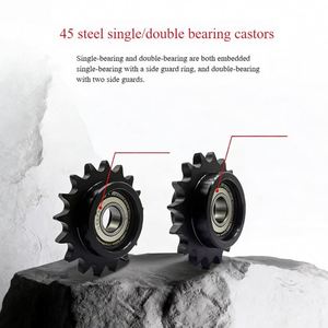 เฟืองเหล็กยี่ห้อ Yimihelong รุ่น Heavy Duty 12A แบบมีลูกปืนเดี่ยว/คู่ 14 ฟัน สำหรับโซ่ลูกกลิ้ง 12A ระบบส่งกำลังแบบกลไก OEM - Product Image 3
