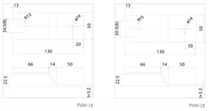 Plaque d'ancrage à boulons de nivellement en fer de fabrication japonaise, outils de fixation larges pour acheteurs, modèle P23-011 - Product Image 4