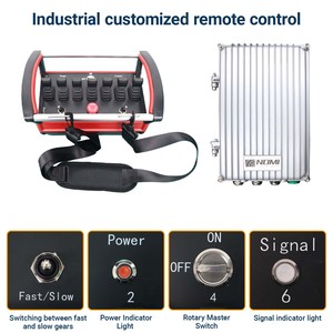 NOMI NM005 High Efficiency 7 Lever Hydraulic Proportional Wireless Remote Control Kit Stepless Speed <b>DC</b> <b>12V</b>/24V High Durability - Product Image 2