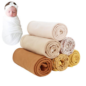 100% coton biologique bébé <span class=keywords><strong>couverture</strong></span> doux respirant Swaddle Wrap nouveau-né motif Animal literie pour enfants - Product Image 2