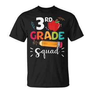 T-shirt pour étudiants et enseignants de la 3e année, retour à l'école - Product Image 1