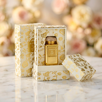 Flacon de parfum de luxe vide 30 ml, boîte rigide rectangulaire avec inserts en satin et doublure en éponge, emballage cadeau recyclable